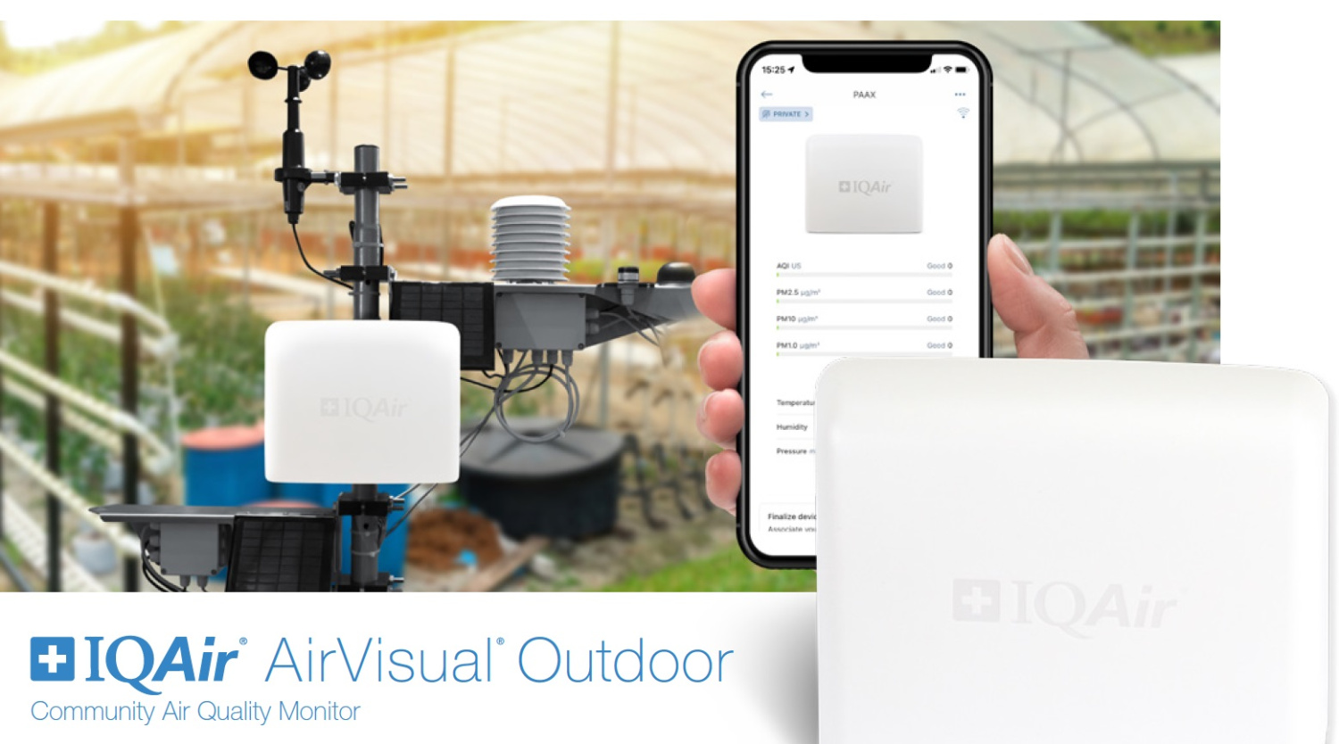 IQAir AirVisual Outdoor монітор якості повітря вуличний